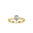 0.53Ct Pear Cut Solitaire Lab-Grown Diamond Gold Ring
