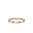 0.40Ct Pave Half Eternity Lab-Grown Diamond Gold Ring
