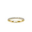 0.40Ct Pave Half Eternity Lab-Grown Diamond Gold Ring