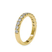 0.67Ct Pave Half Eternity Lab-Grown Diamond Gold Ring