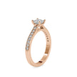 0.75Ct Princess Prong Lab-Grown Diamond Gold Ring