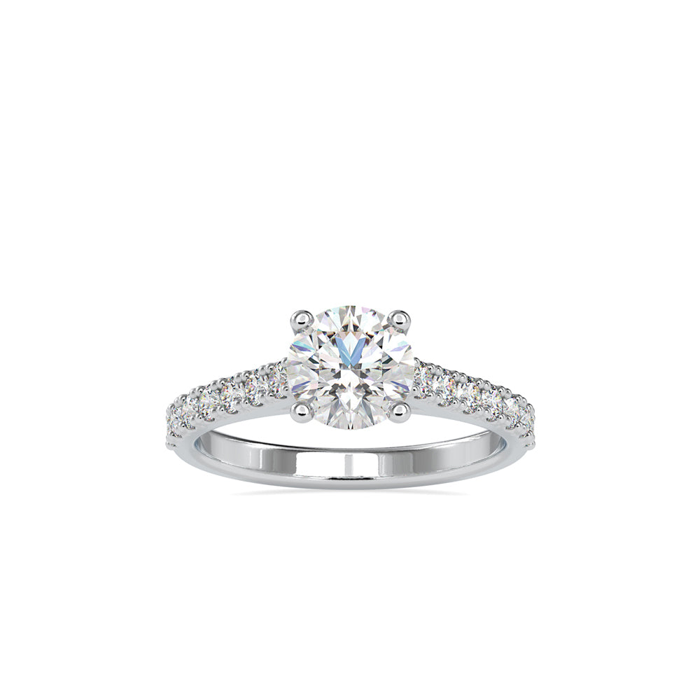 1.60Ct Round Solitaire Lab-Grown Diamond Gold Ring
