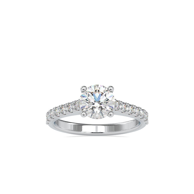 1.60Ct Round Solitaire Lab-Grown Diamond Gold Ring