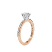 1.10Ct Round Solitaire Lab-Grown Diamond Gold Ring