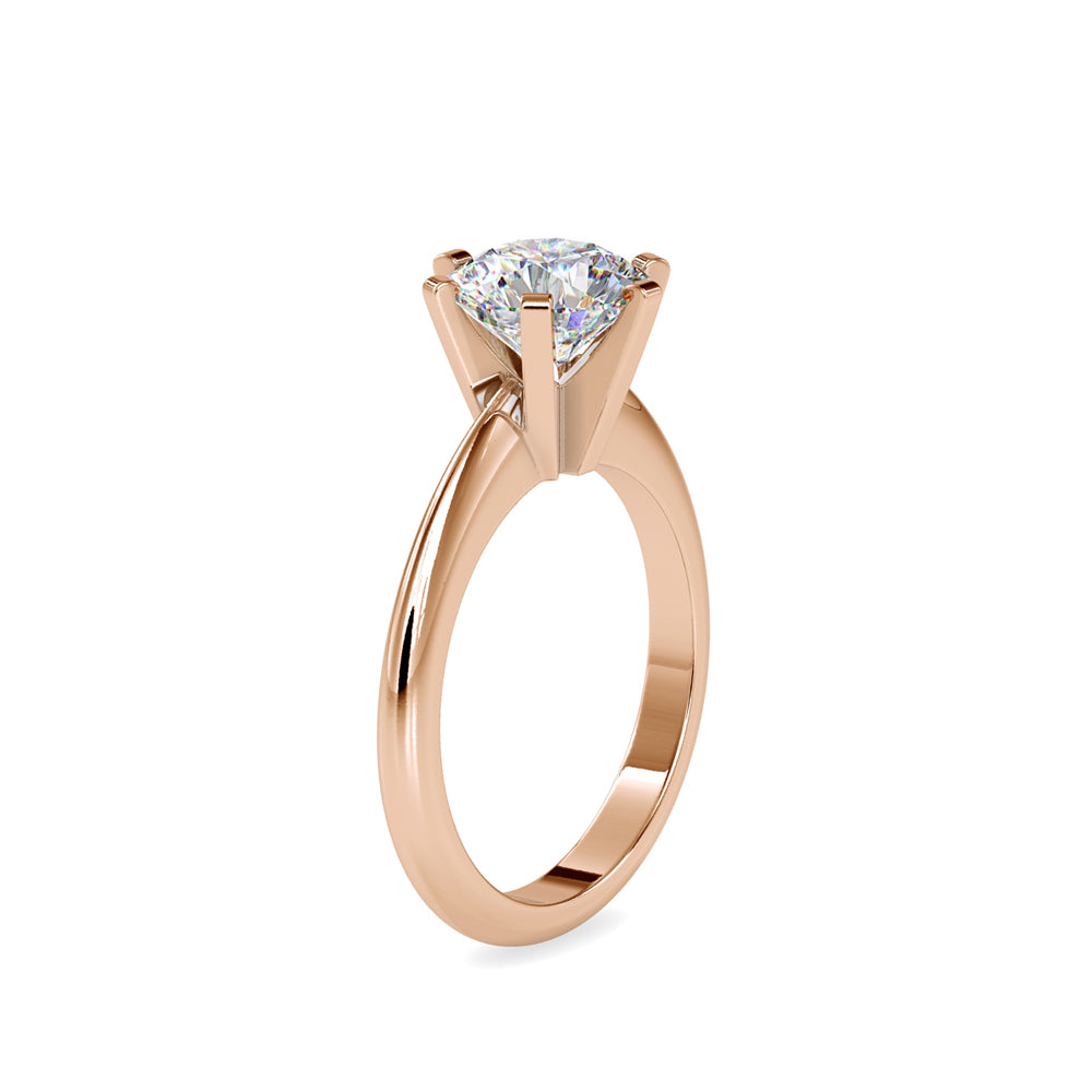1.99Ct Round Solitaire Lab-Grown Diamond Gold Ring