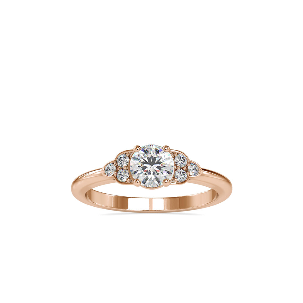 0.61Ct Round Solitaire Lab-Grown Diamond Gold Ring