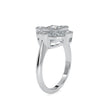 0.60Ct Princess Bezel Set Lab-Grown Diamond Gold Ring