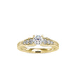 0.76Ct Round Solitaire Lab-Grown Diamond Gold Ring