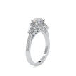 1.39Ct Round Halo Lab-Grown Diamond Gold Ring
