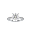 2.82Ct Cushion Solitaire Lab-Grown Diamond Gold Ring