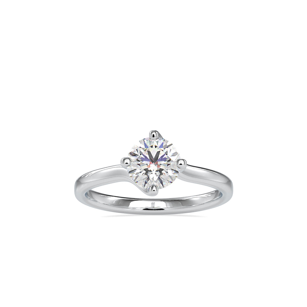 1.16Ct Round Solitaire Lab-Grown Diamond Gold Ring