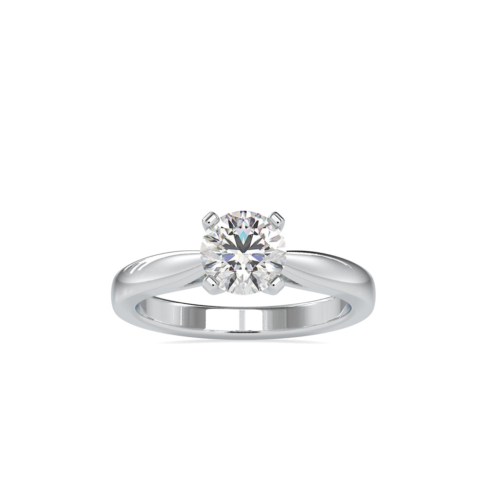 1.14Ct Round Solitaire Lab-Grown Diamond Gold Ring