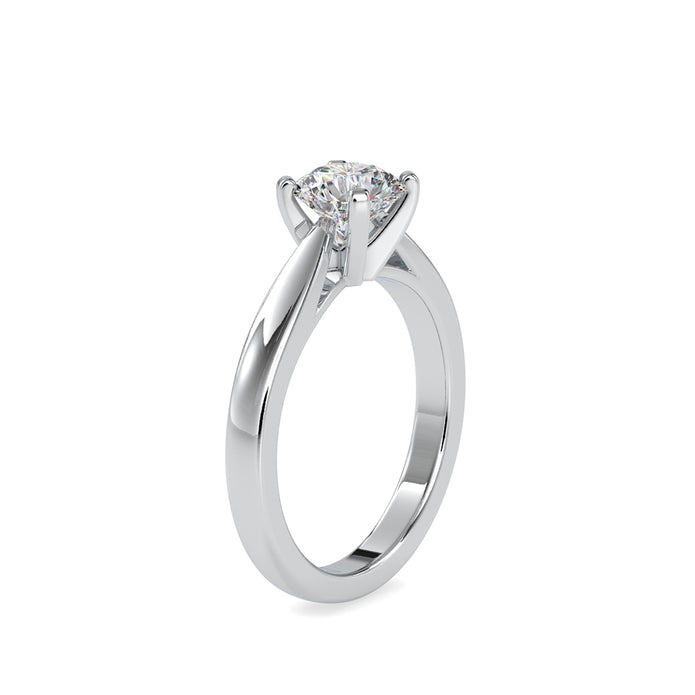 1.14Ct Round Solitaire Lab-Grown Diamond Gold Ring