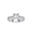 2.05Ct Princess Solitaire Lab-Grown Diamond Gold Ring