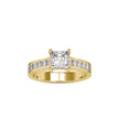 2.05Ct Princess Solitaire Lab-Grown Diamond Gold Ring