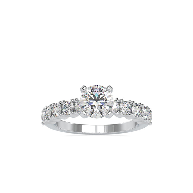 1.96Ct Round Solitaire Lab-Grown Diamond Gold Ring