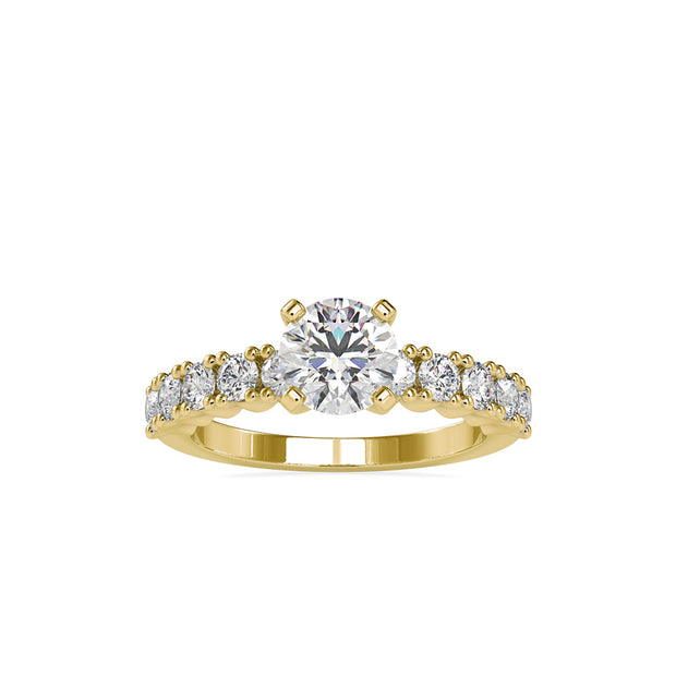 1.96Ct Round Solitaire Lab-Grown Diamond Gold Ring