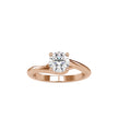 1.14Ct Round Solitaire Lab-Grown Diamond Gold Ring