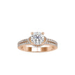 1.49Ct Round Prong Split Shank Lab-Grown Diamond Gold Ring