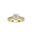 1.49Ct Round Prong Split Shank Lab-Grown Diamond Gold Ring