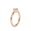 0.54Ct Round Bezel Lab-Grown Diamond Gold Ring