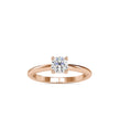 0.54Ct Round Prong Lab-Grown Diamond Gold Ring