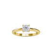 0.54Ct Round Prong Lab-Grown Diamond Gold Ring