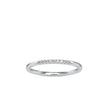 0.05Ct Half Eternity Pave Set Lab-Grown Diamond Gold Ring