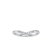 0.10Ct Curved Pavé-Set Lab-Grown Diamond Gold Ring