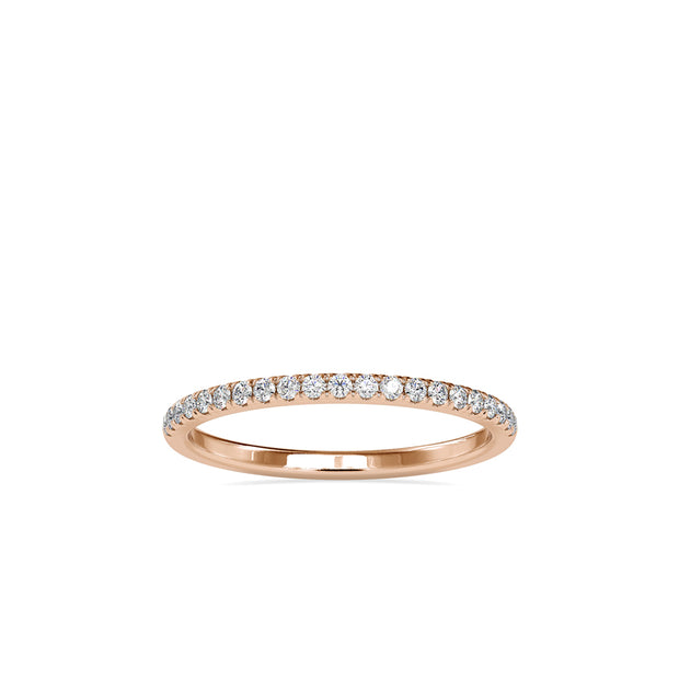 0.20Ct Half Eternity Lab-Grown Diamond Gold Band