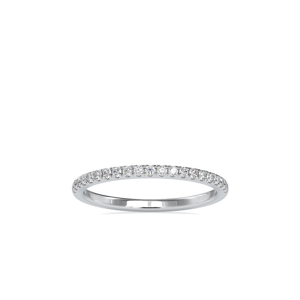 0.20Ct Half Eternity Lab-Grown Diamond Gold Band
