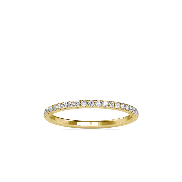0.20Ct Half Eternity Lab-Grown Diamond Gold Band