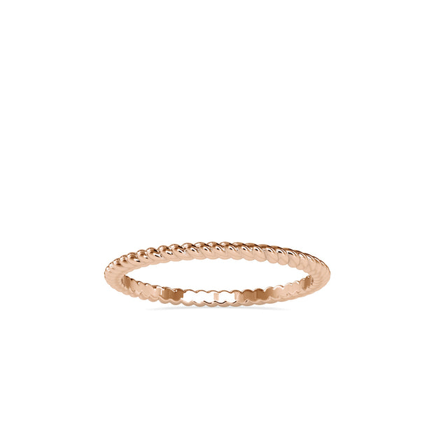 Twisted Wire Gold Band Ring
