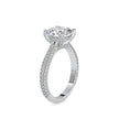3.40Ct Cushion Cut Solitaire Lab-Grown Diamond Gold Ring