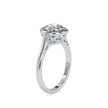 0.50Ct Round Cut Bezel Halo Lab-Grown Diamond Gold Ring