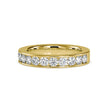 1.14Ct Channel Set Half Eternity Lab-Grown Diamond Gold Ring