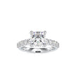 2.89Ct Cushion Cut Solitaire Lab-Grown Diamond Gold Ring