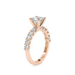 1.92Ct Princess Cut Solitaire Lab-Grown Diamond Gold Ring