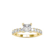 1.92Ct Princess Cut Solitaire Lab-Grown Diamond Gold Ring