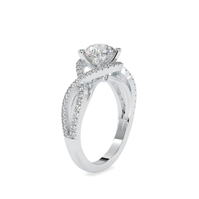 1.41Ct Round Cut Solitaire Lab-Grown Diamond Gold Ring