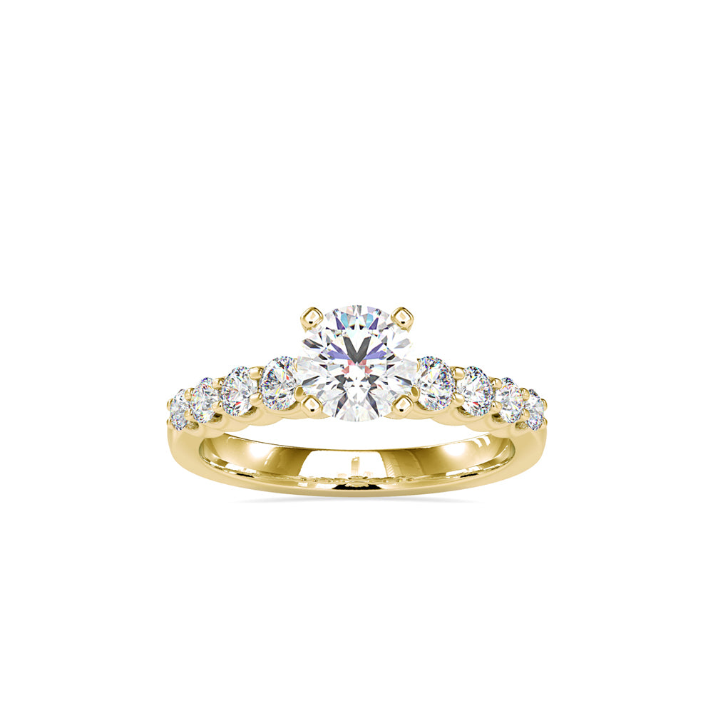 1.38Ct Round Cut Solitaire Lab-Grown Diamond Gold Ring