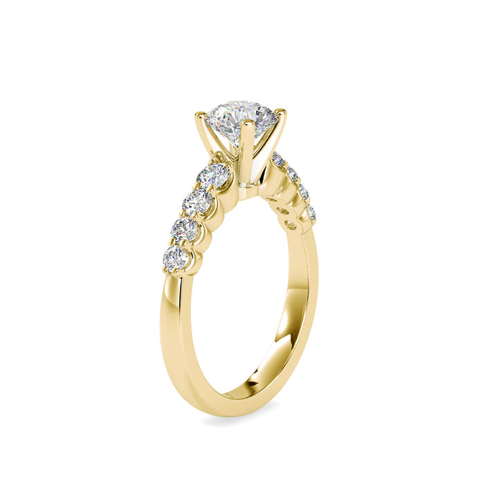 1.38Ct Round Cut Solitaire Lab-Grown Diamond Gold Ring