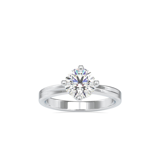 1.18Ct Round Cut Solitaire Lab-Grown Diamond Gold Ring