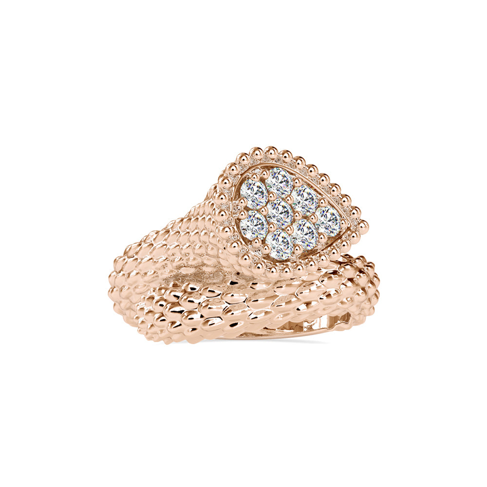 0.39Ct Cluster Lab-Grown Diamond Gold Ring