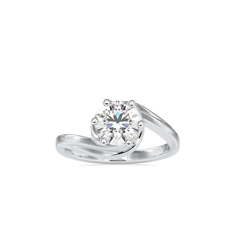 1.18Ct Round Cut Solitaire Lab-Grown Diamond Gold Ring