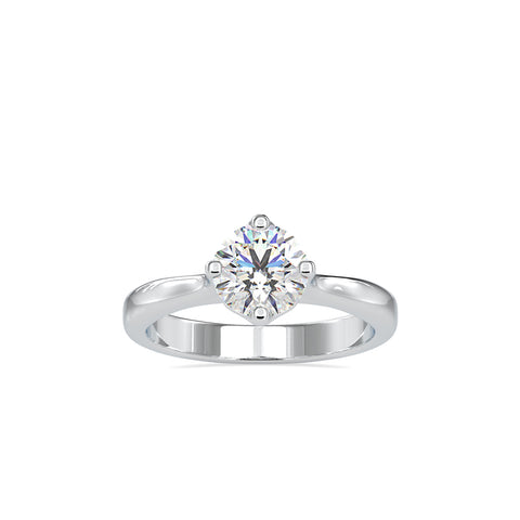 1.18Ct Round Cut Solitaire Lab-Grown Diamond Gold Ring