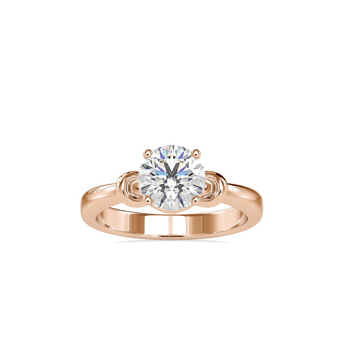 1.20Ct Round Cut Solitaire Lab-Grown Diamond Gold Ring
