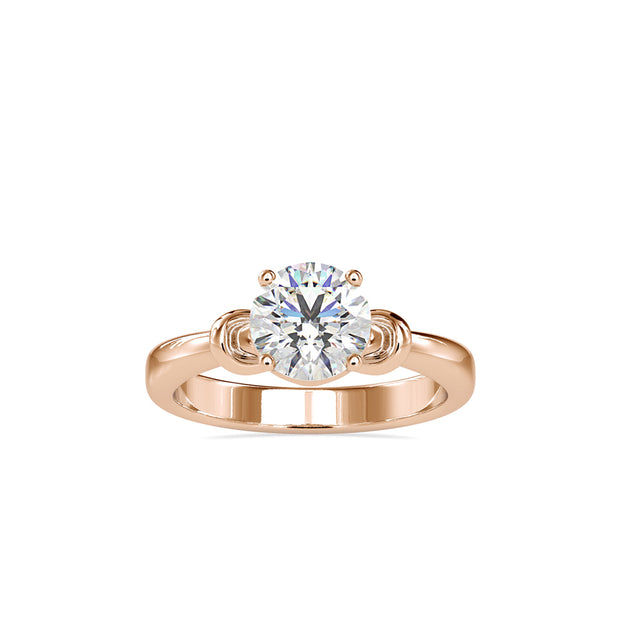 1.20Ct Round Cut Solitaire Lab-Grown Diamond Gold Ring