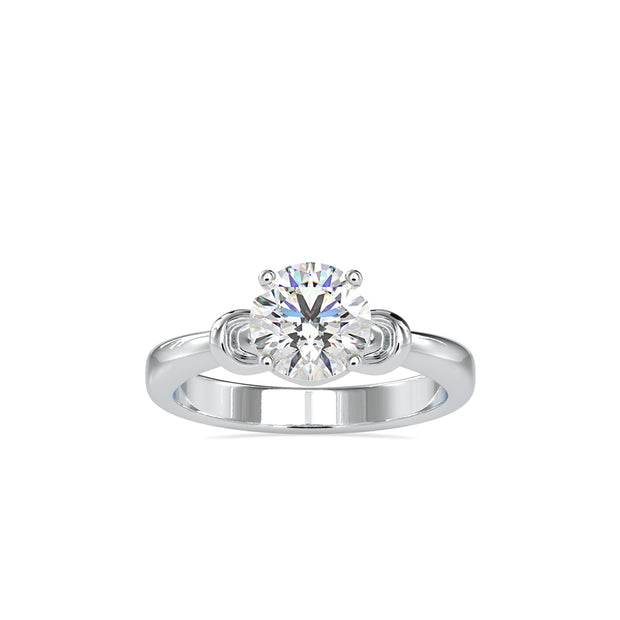 1.20Ct Round Cut Solitaire Lab-Grown Diamond Gold Ring
