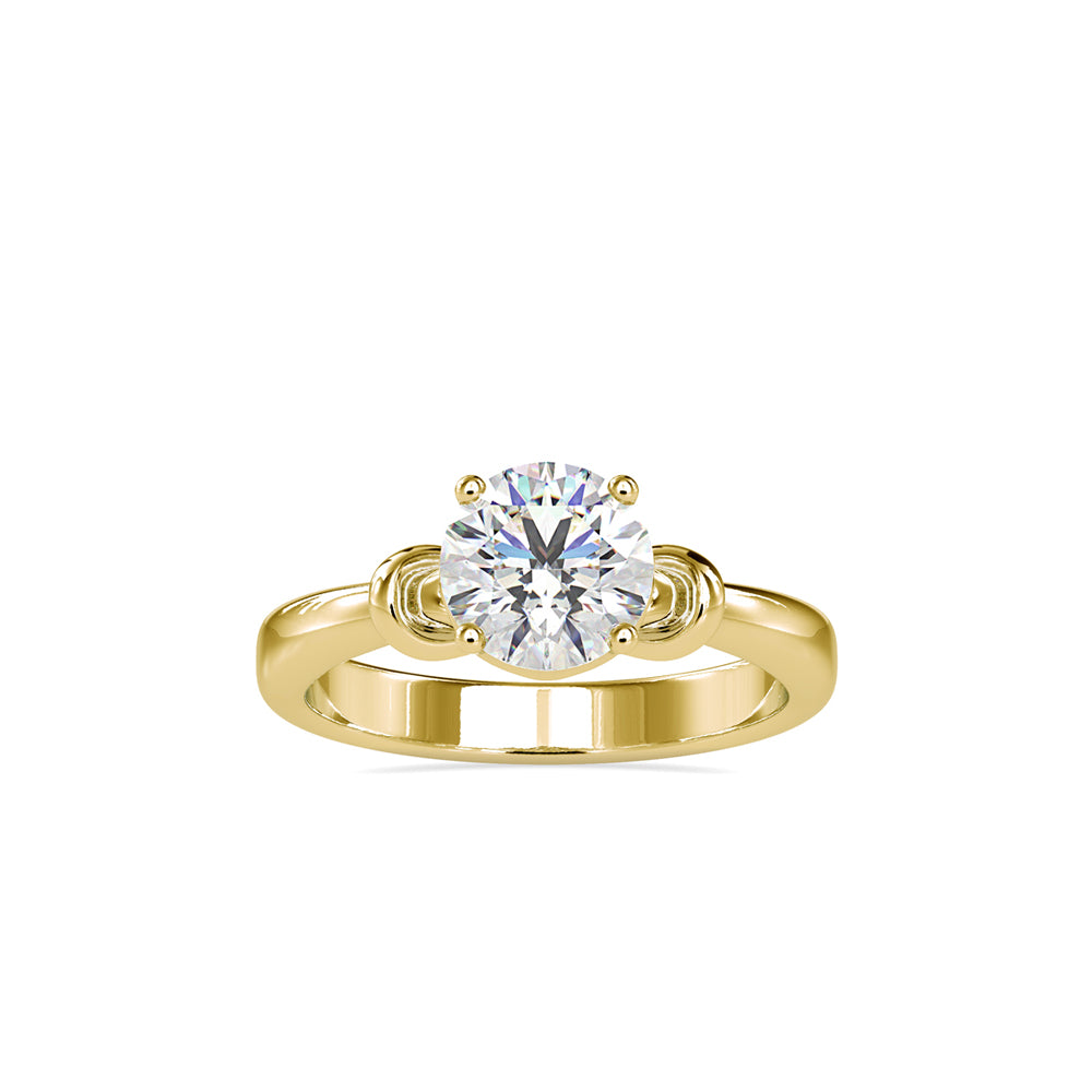 1.20Ct Round Cut Solitaire Lab-Grown Diamond Gold Ring